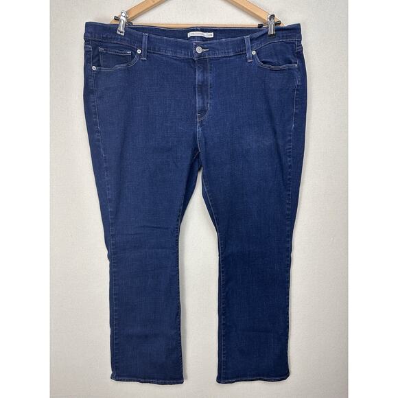 Levi's 415 Classic Boot Women's size 24W Dark Wash Blue Denim Jeans - Picture 1 of 14